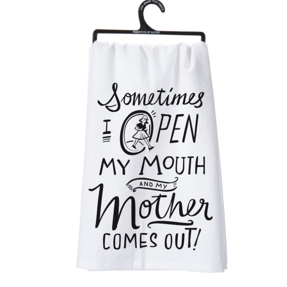 Primitives by Kathy Towel Open My Mouth & My Moth